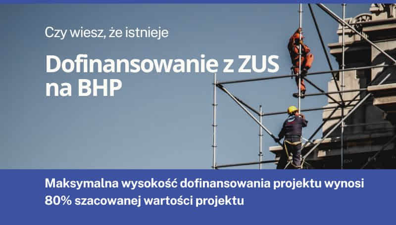 dofinansowanie z ZUS dla bhp