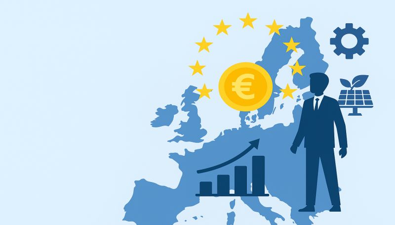 pomoc w pozyskiwaniu funduszy unijnych mapa europy i euro